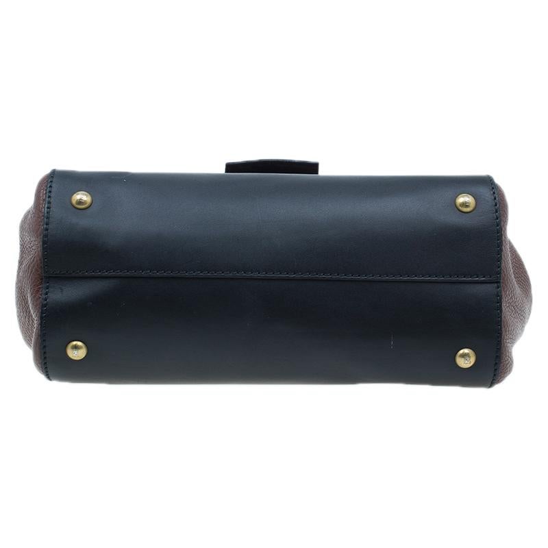 Fendi Black Tri Color Leather Silvana Shoulder Bag 1