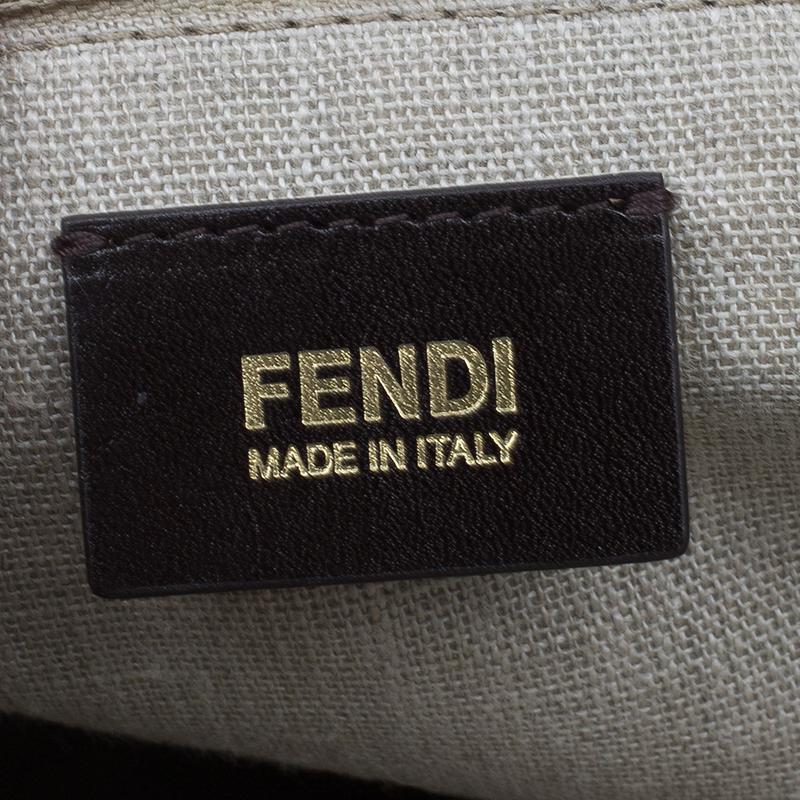 Fendi Black Tri Color Leather Silvana Shoulder Bag 5