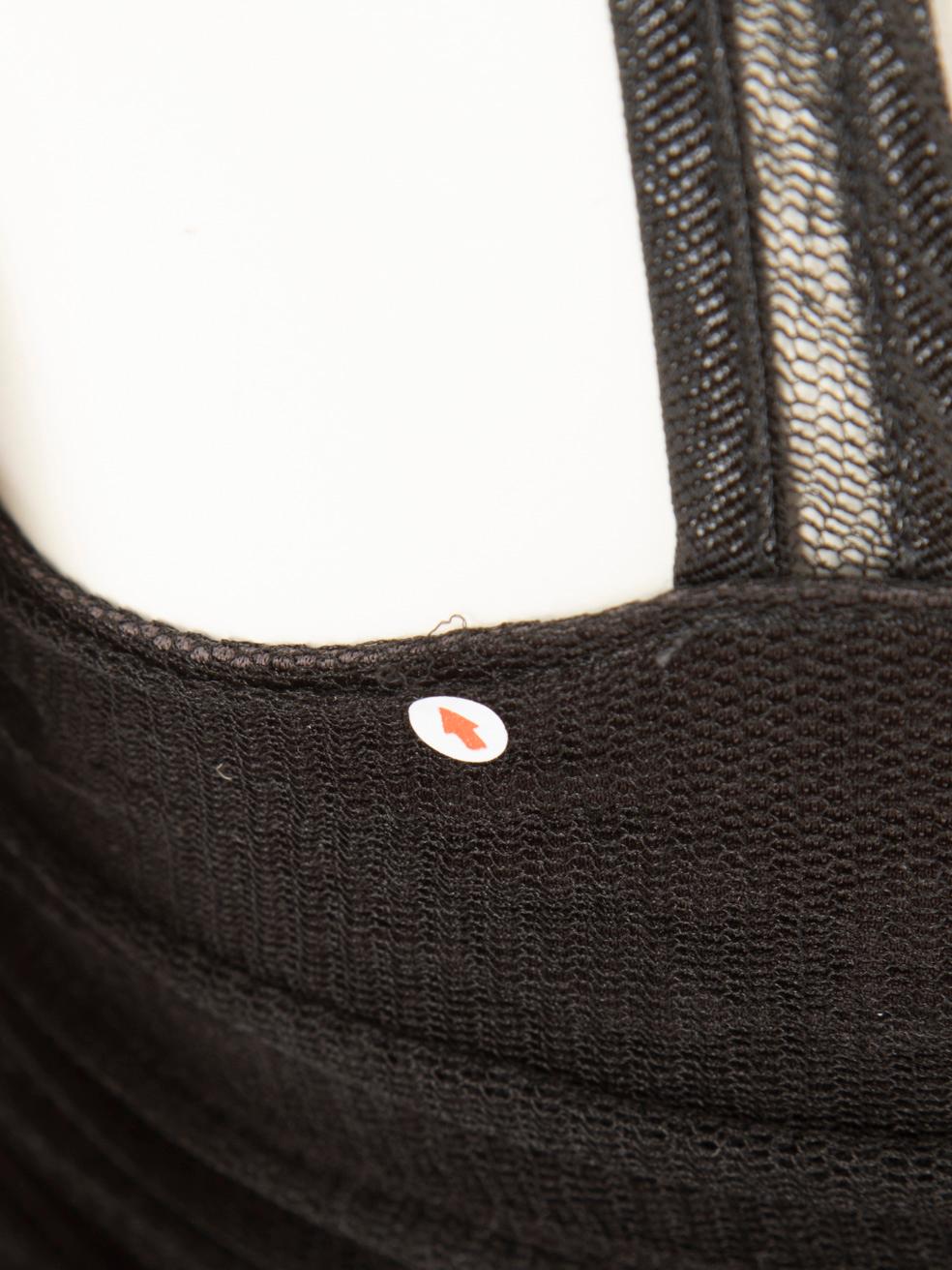 Fendi Black Tulle Ruched Knee-length Dress Size M For Sale 1