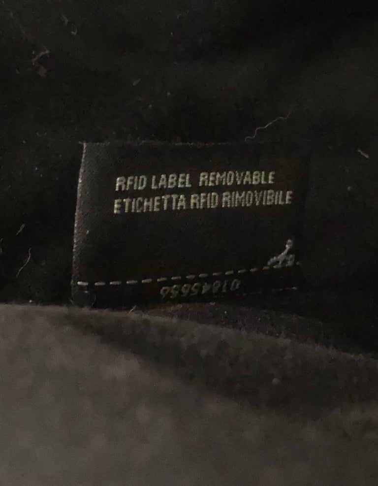 Fendi Black Vitello Elite Shearling Logo Petite 2Jours Tote Bag with Strap For Sale at 1stdibs