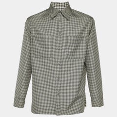 Fendi Black/White Houndstooth Patterned Reversible Jacket M