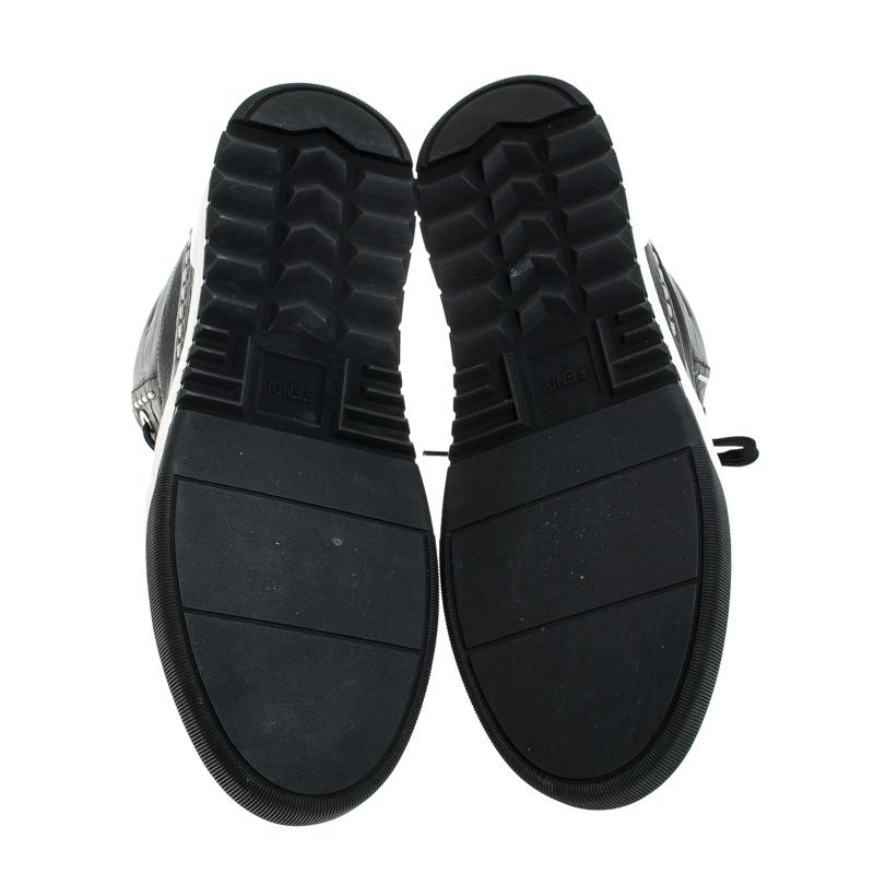 black and white fendi shoes