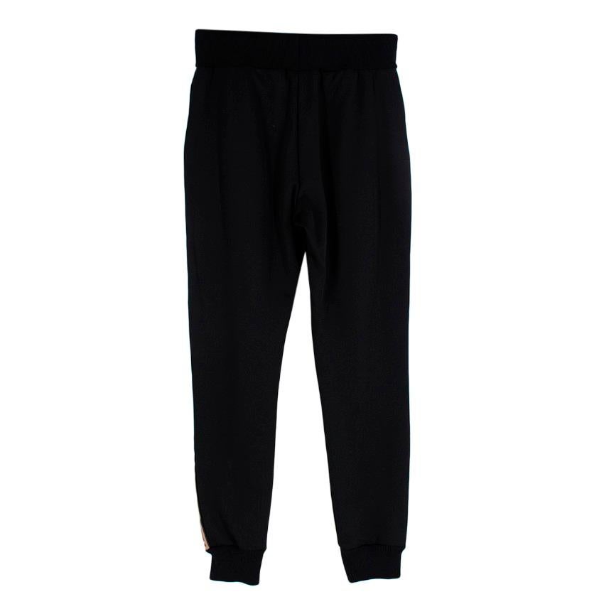 Fendi Trainingshose mit FF- seitlichen Streifen an der Seite in Schwarz, Braun und Beige, Schwarz im Zustand „Hervorragend“ im Angebot in London, GB