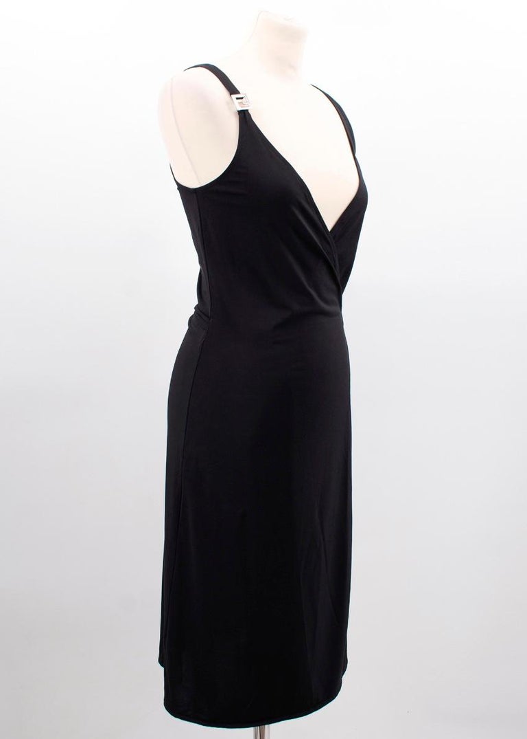 Fendi black wrap dress - Size US 4 For Sale at 1stDibs | fendi wrap dress,  fendi black dress, black fendi dress