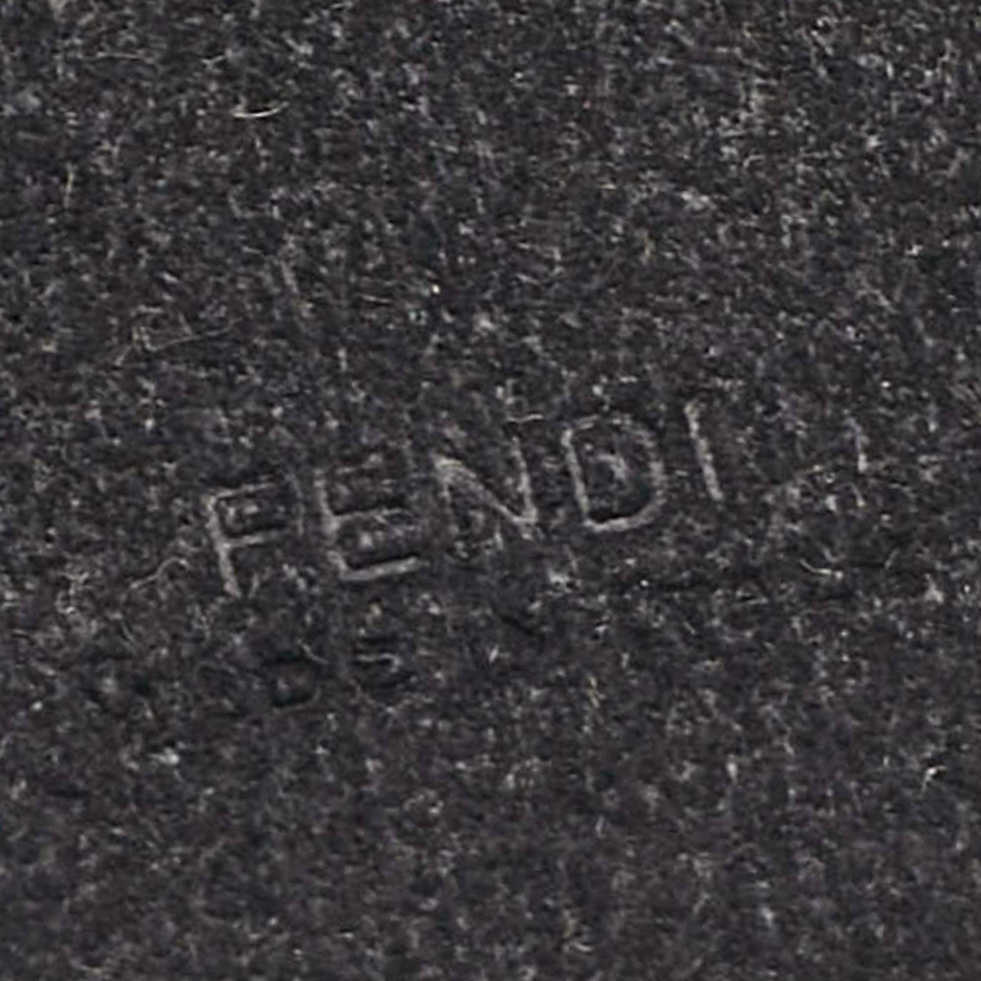 Uomo Fendi Cover per iPhone X in pelle nera/gialla in vendita