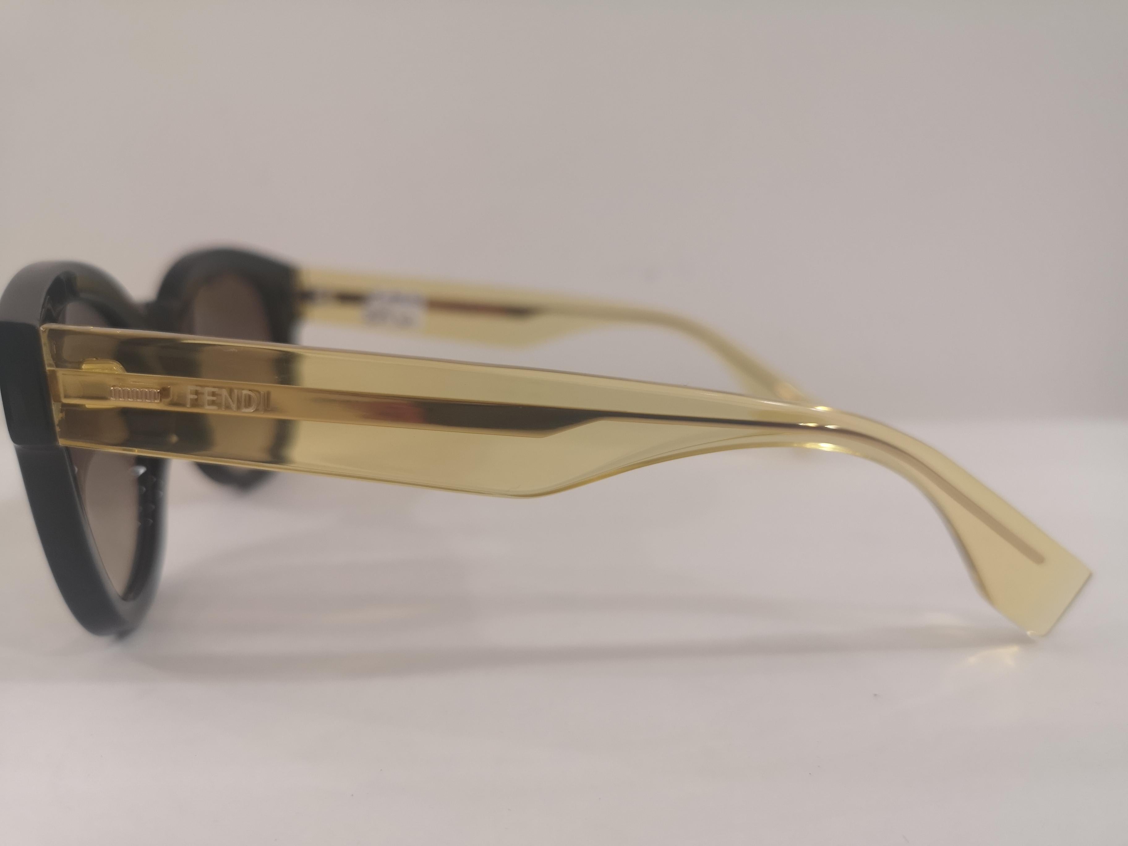 fendi yellow sunglasses