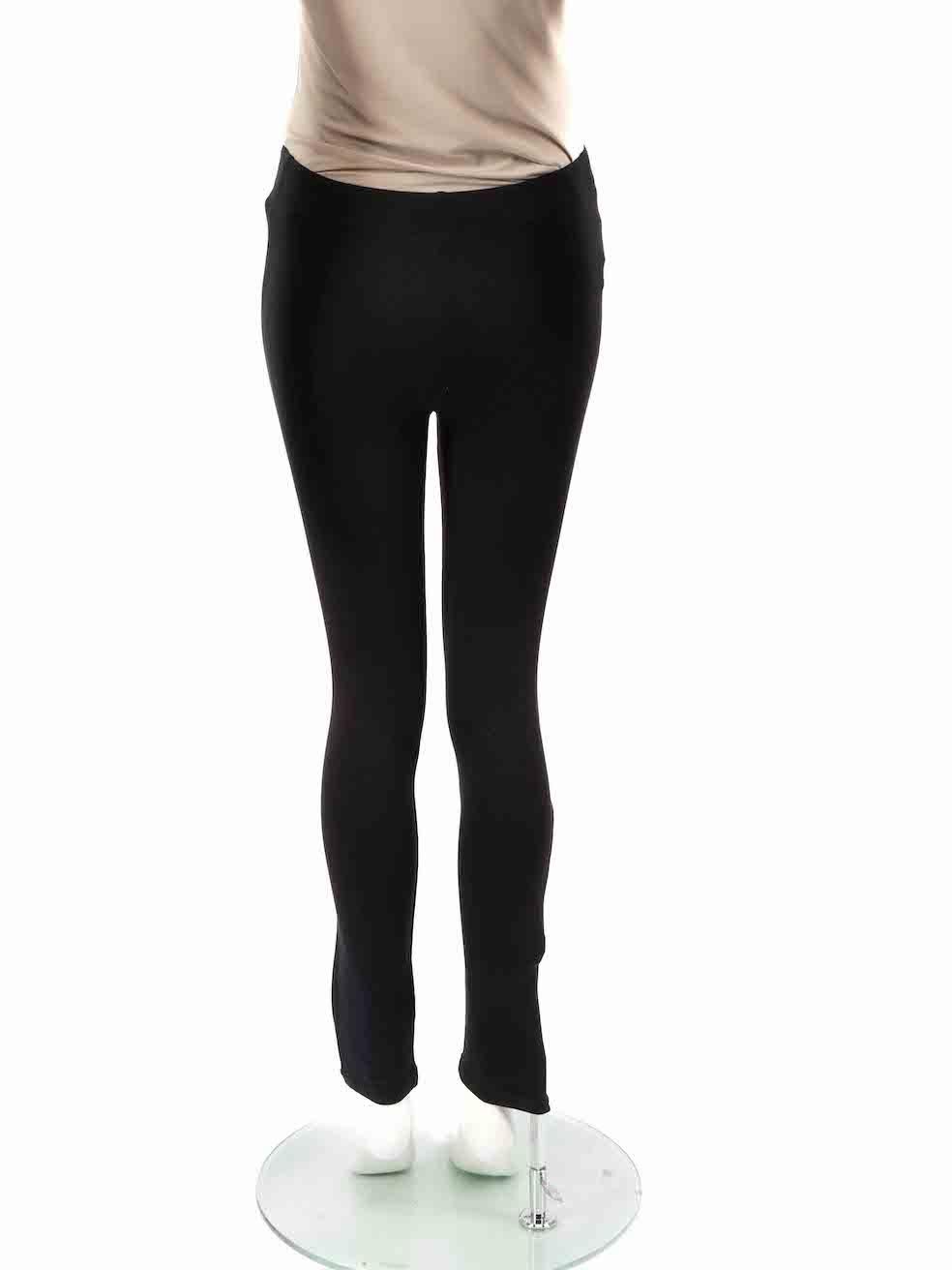 Fendi Black Zip Detail Leggings Size S In Excellent Condition For Sale In London, GB