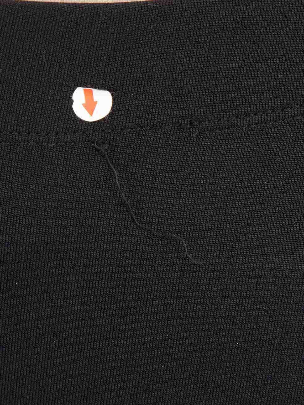Fendi Black Zip Detail Leggings Size S For Sale 1