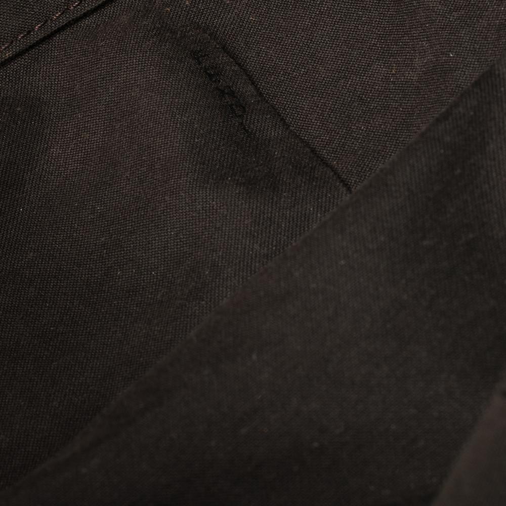 Fendi Black Zucca Canvas and Patent Leather Large Mia Shoulder Bag 6