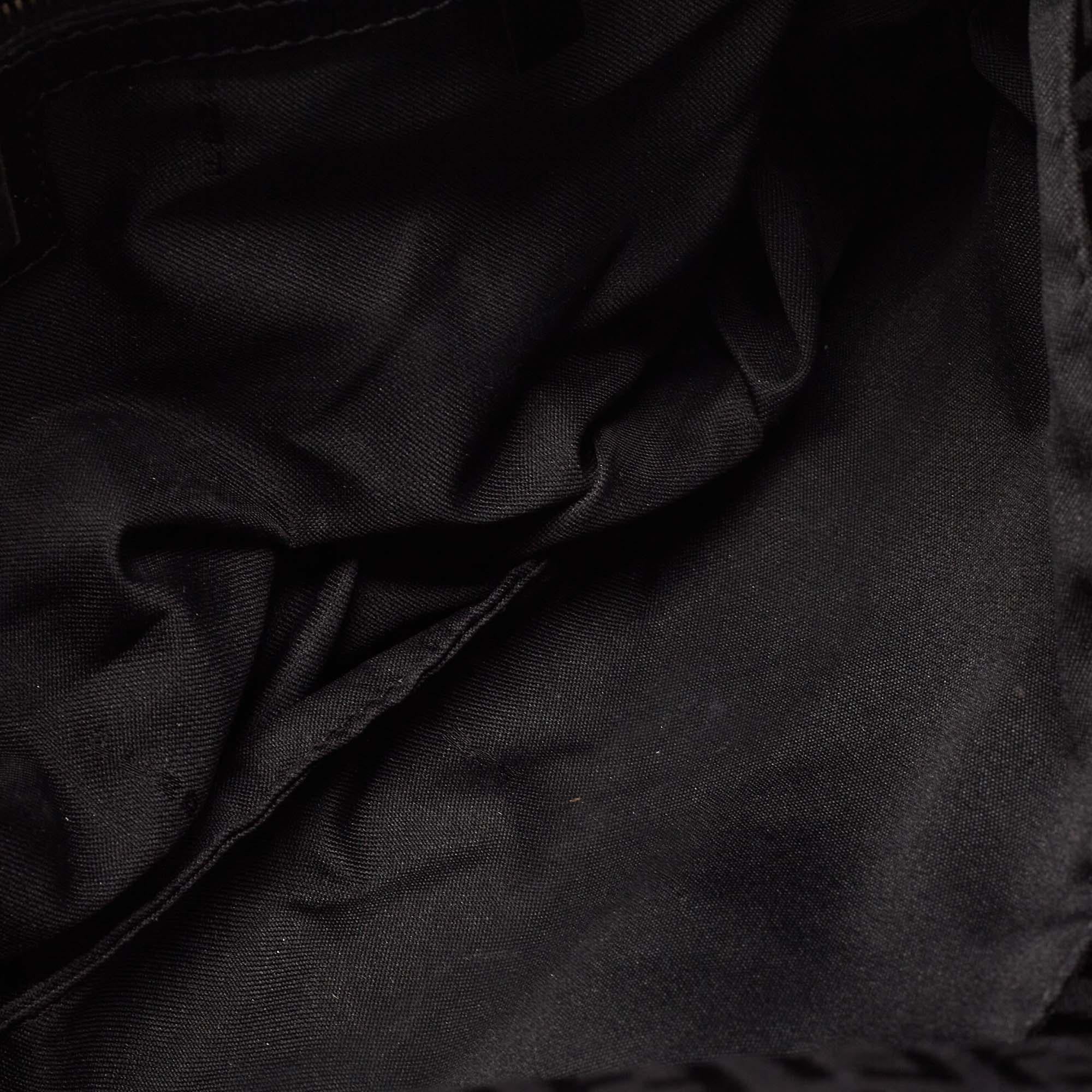 Fendi Black Zucca Canvas Flap Baguette Bag 3