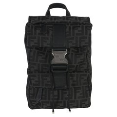 Fendi Black Zucca Canvas Small Fendiness Crossbody Bag