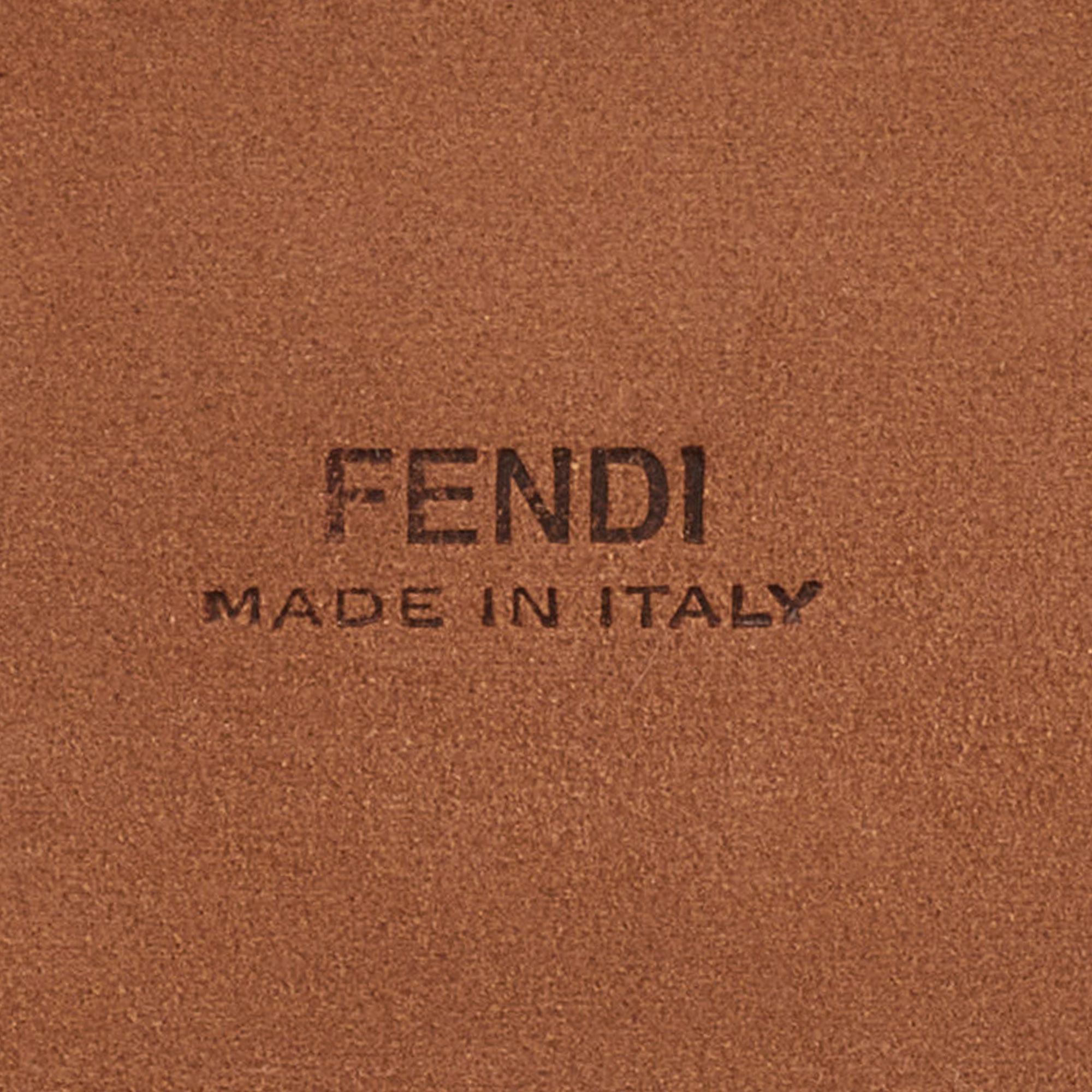 Fendi Black Zucca Leather F is Fendi Belt 90CM 1