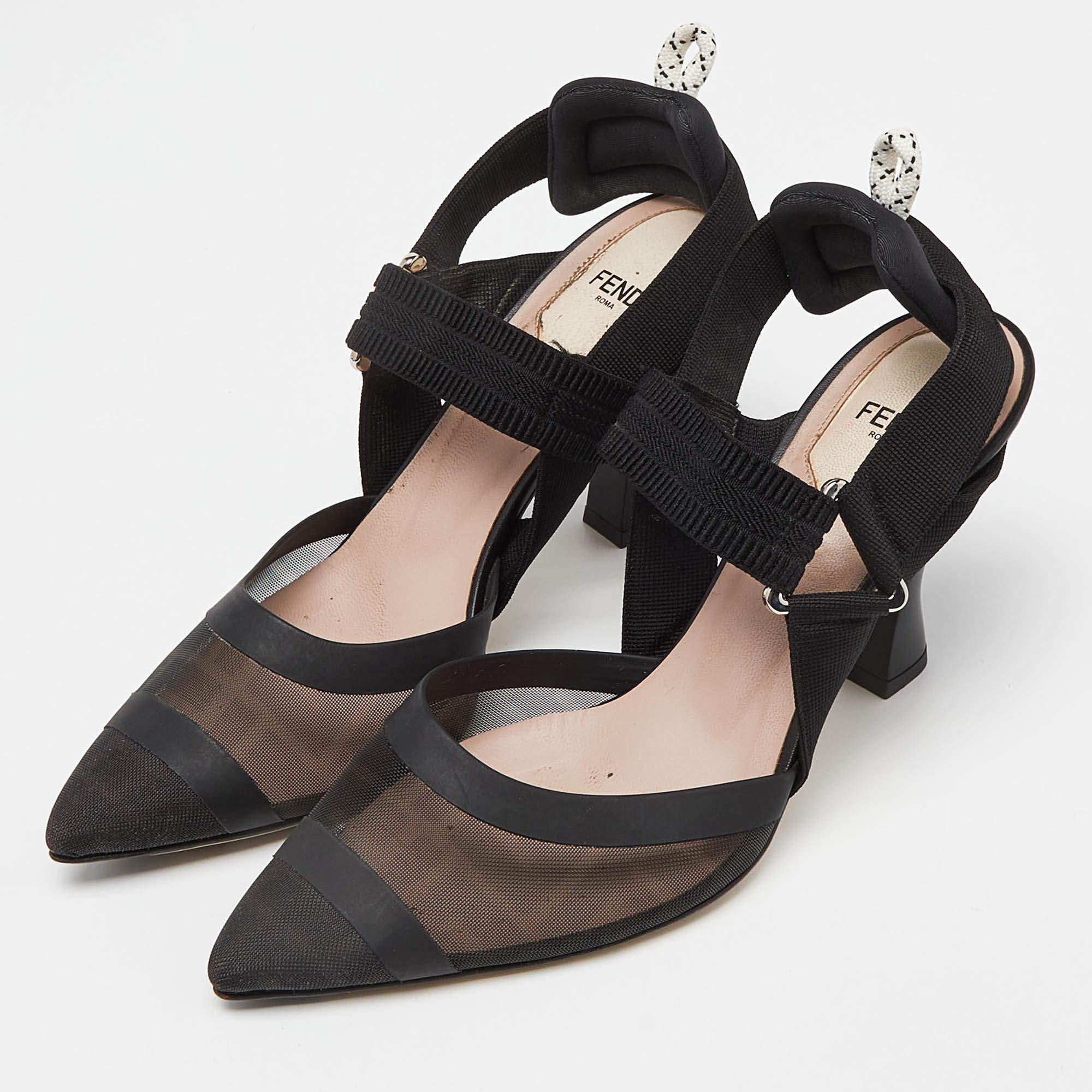Make a statement with these Fendi slingback pumps for women. Impeccably crafted, these chic heels offer both fashion and comfort, elevating your look with each graceful step.

