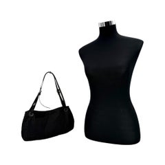 Fendi Black Zucca Monogram Canvas Shoulder Bag