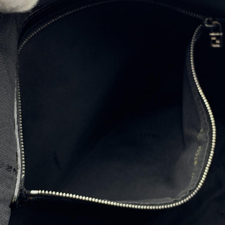 Fendi Black Zucca Monogram Canvas Shoulder Bag Tote For Sale at 1stDibs