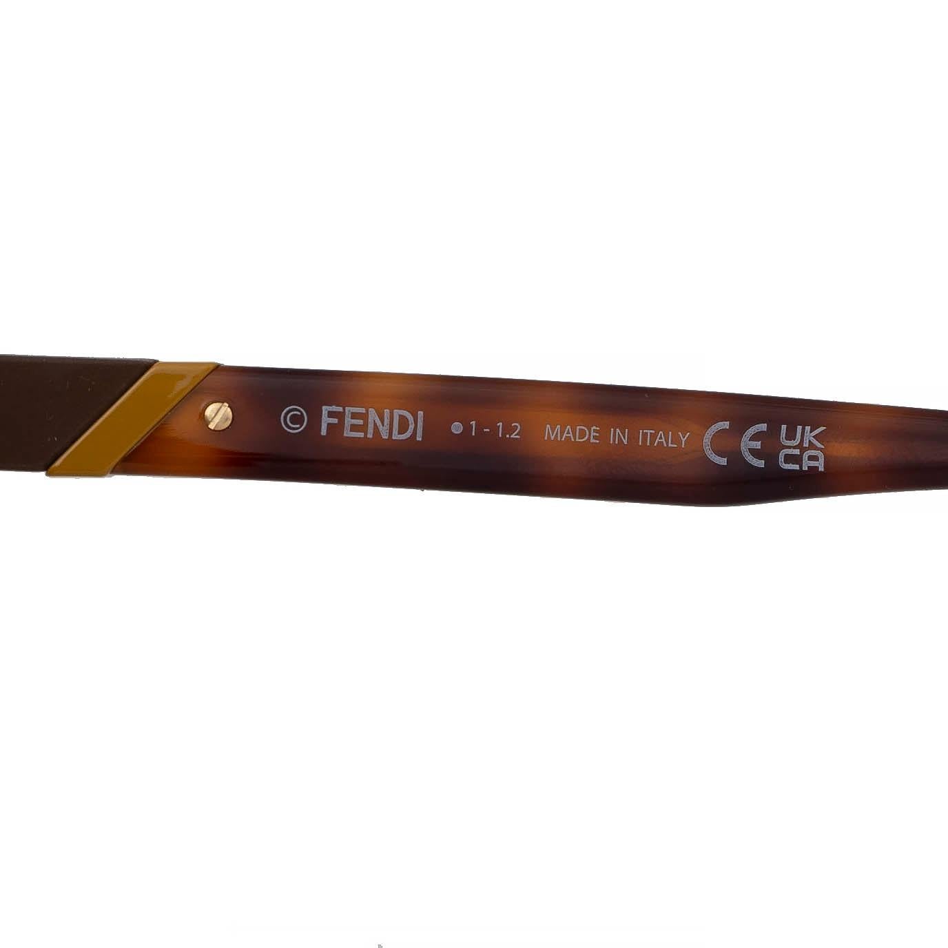 Black FENDI Blond Havane tortoise DIAGONALE Sunglasses FF40057U 53E For Sale