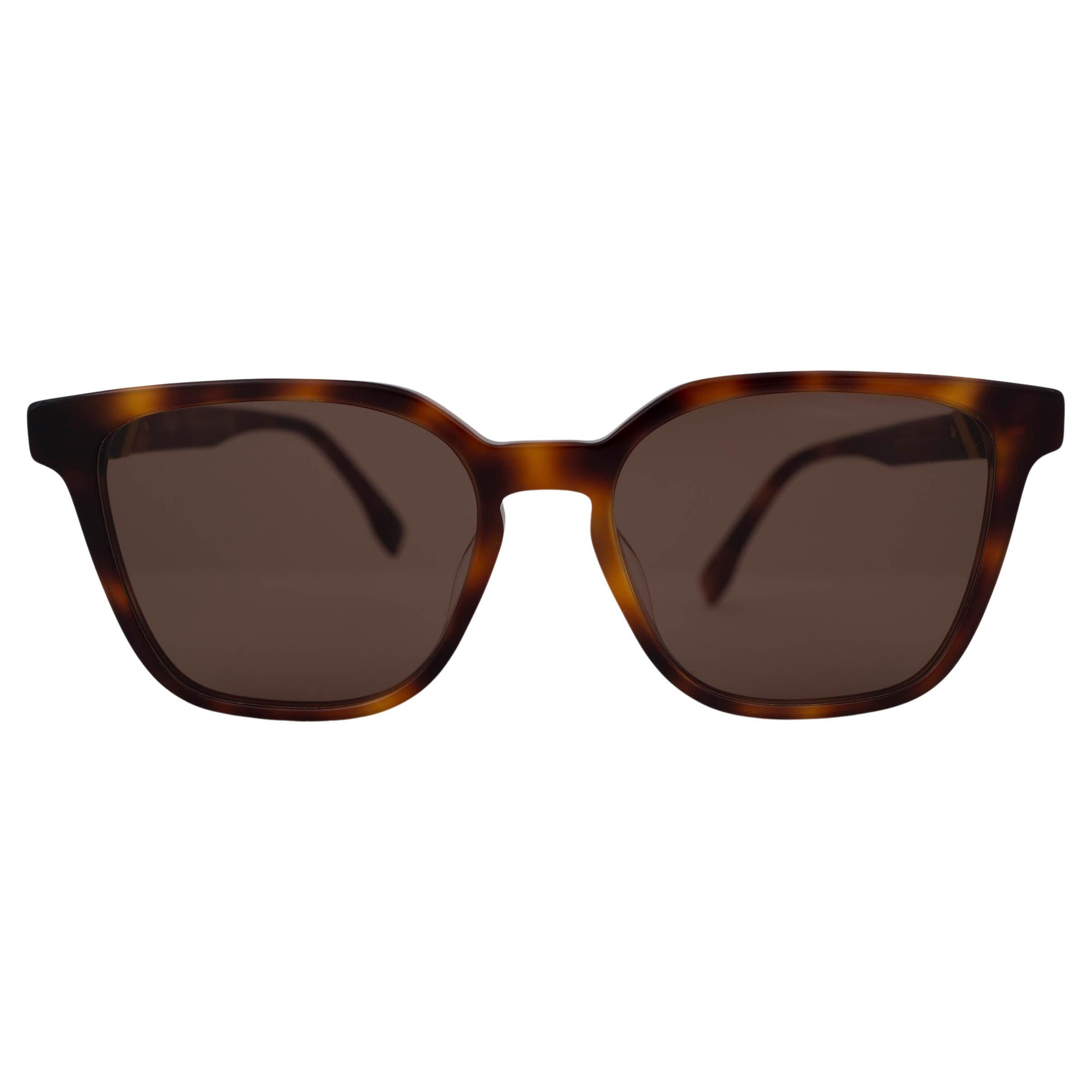 FENDI Blond Havane tortoise DIAGONALE Sunglasses FF40057U 53E For Sale