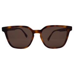 FENDI Blond Havane tortoise DIAGONALE Sunglasses FF40057U 53E