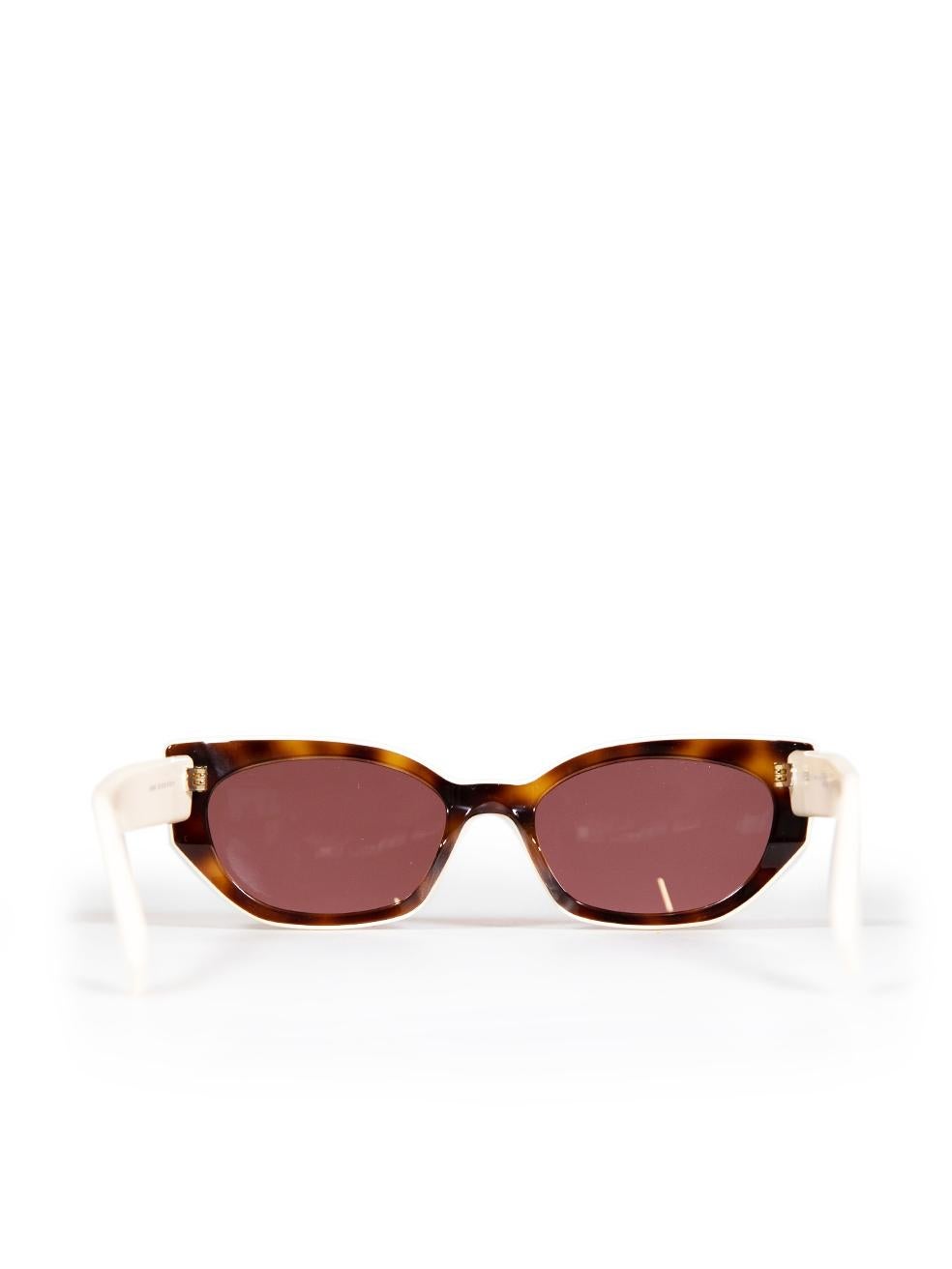 Fendi Blonde Havana Schildpatt-Sonnenbrille Damen im Angebot