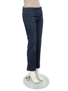 Fendi Blue Denim Double Waistband Jeans Size M