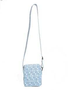 Fendi Blue Denim Zucca Messenger Crossbody Summer Bag