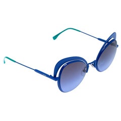 blue eyeshine Fendi Blue/Green Eyeshine Cat Eye Sunglasses