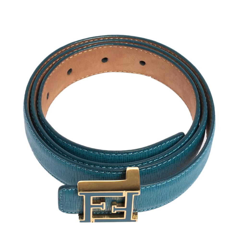 blue fendi belt