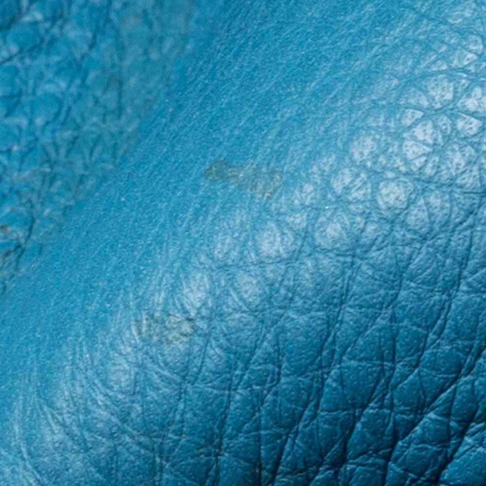 Fendi Blue Leather Medium 2Jours Tote 11