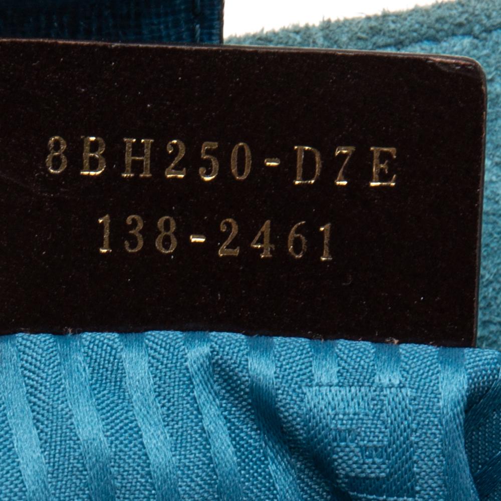 Fendi Blue Leather Medium 2Jours Tote 1