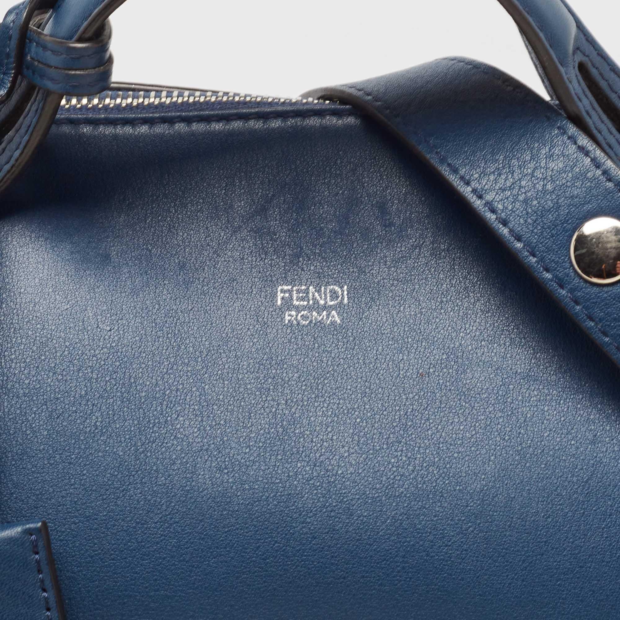 Fendi Blue Leather Medium By The Way Bag 1