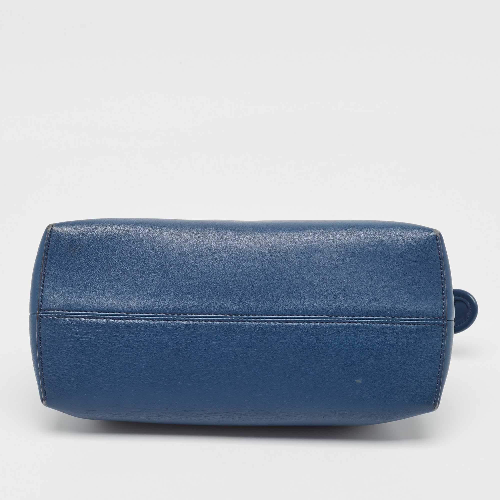 Fendi Blue Leather Medium By The Way Bag 4