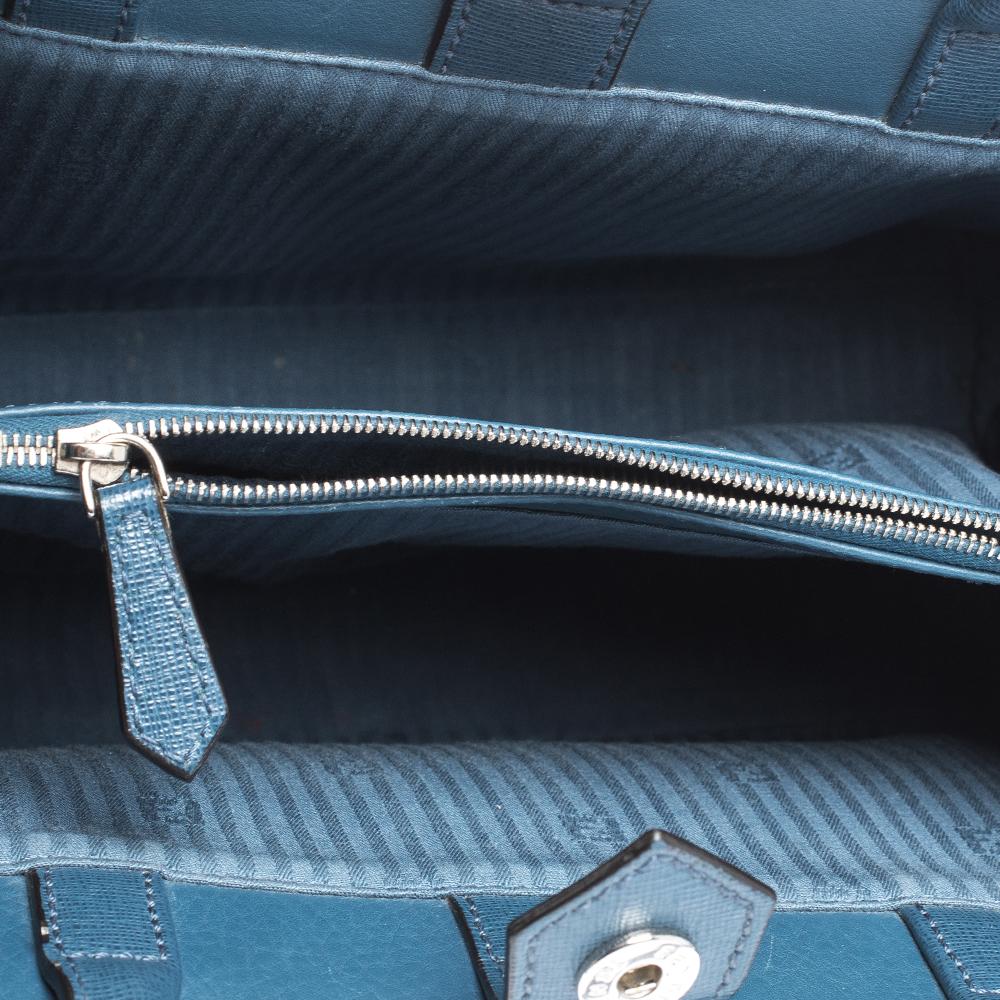Fendi Blue Leather Mini 2Jours Tote 3