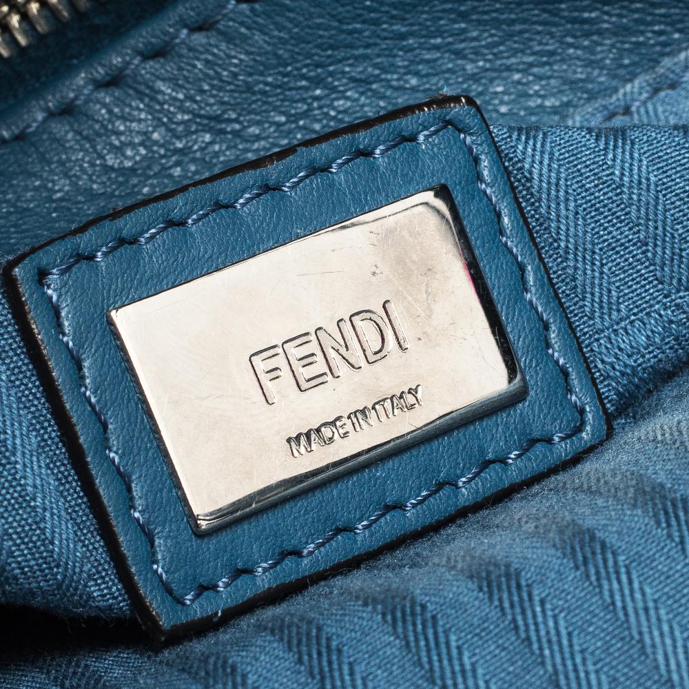 Fendi Blue Leather Mini 2Jours Tote 4