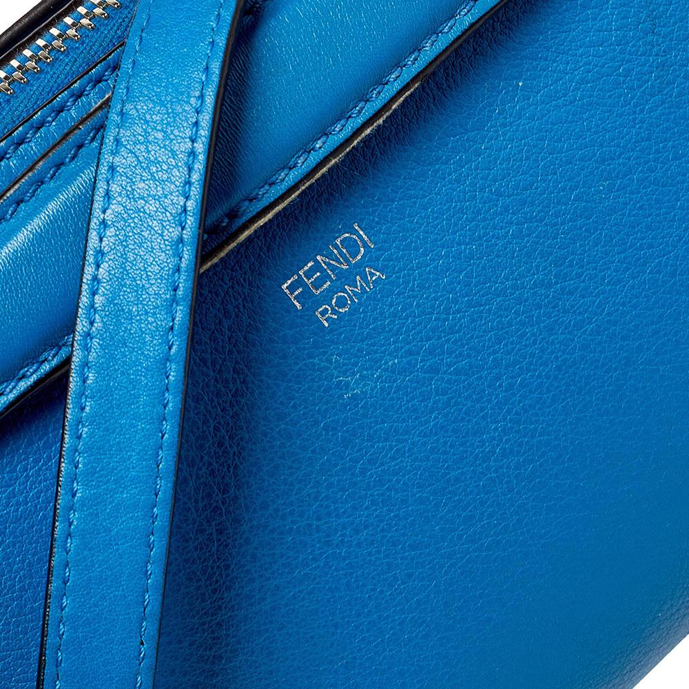Fendi Blue Leather Mini By The Way Crossbody Bag 2