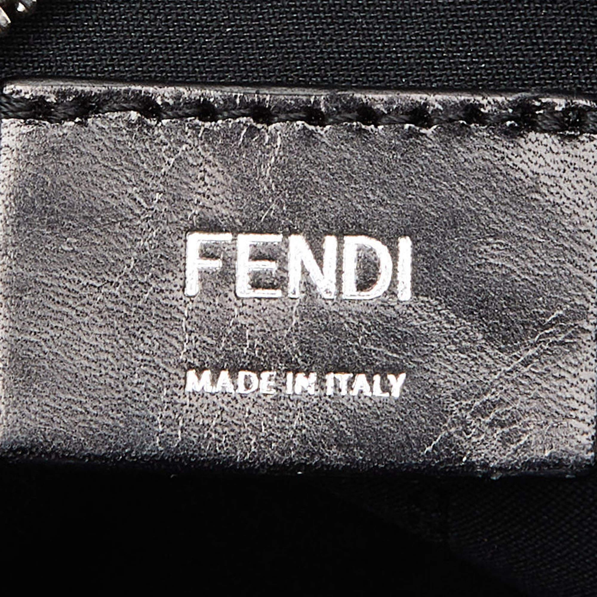 Fendi Blue Leather Monster Eyes Crossbody Bag For Sale 2