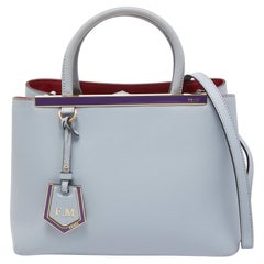 Fendi - Tote piccola 2Jours in pelle blu