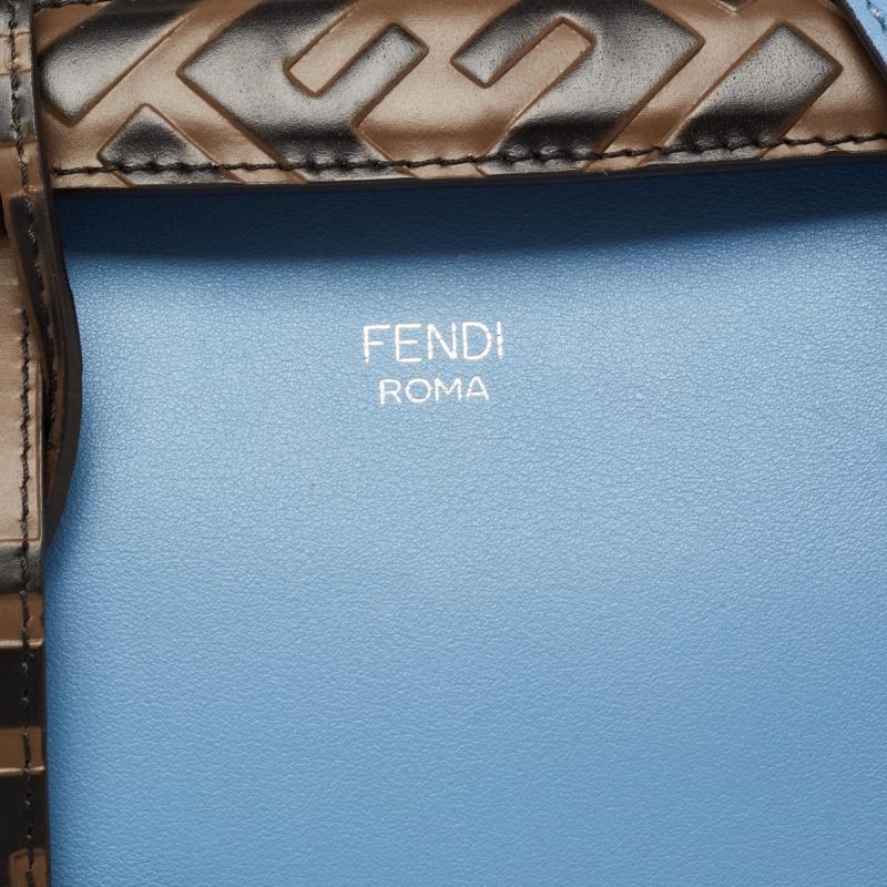 Fendi Blue Leather Small By The Way Shoulder Bag 5