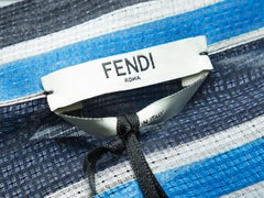 Fendi Blue & Multicolor Fall/Winter 2019 Striped Top