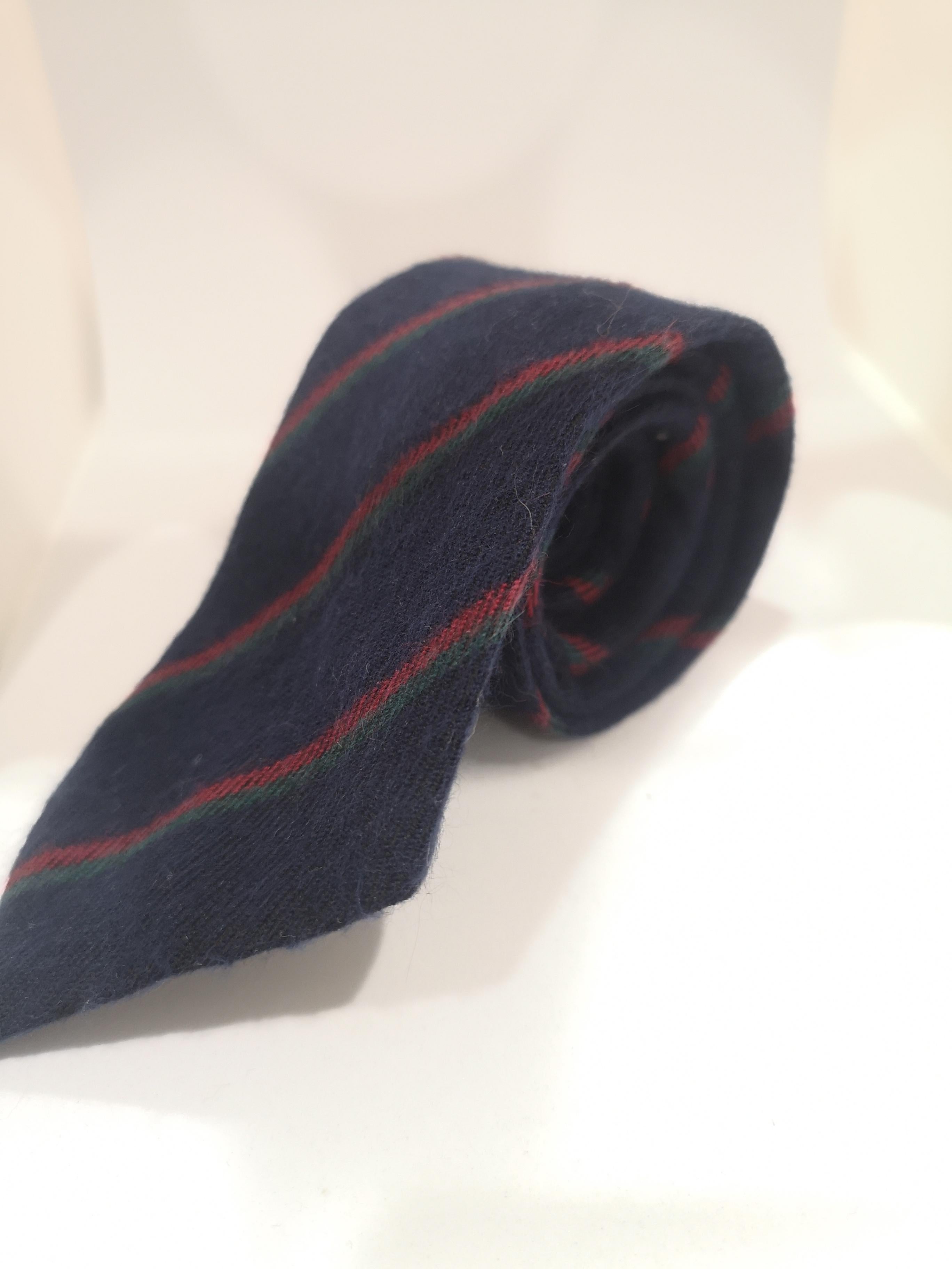 Fendi blue multicoloured wool tie In Good Condition In Capri, IT