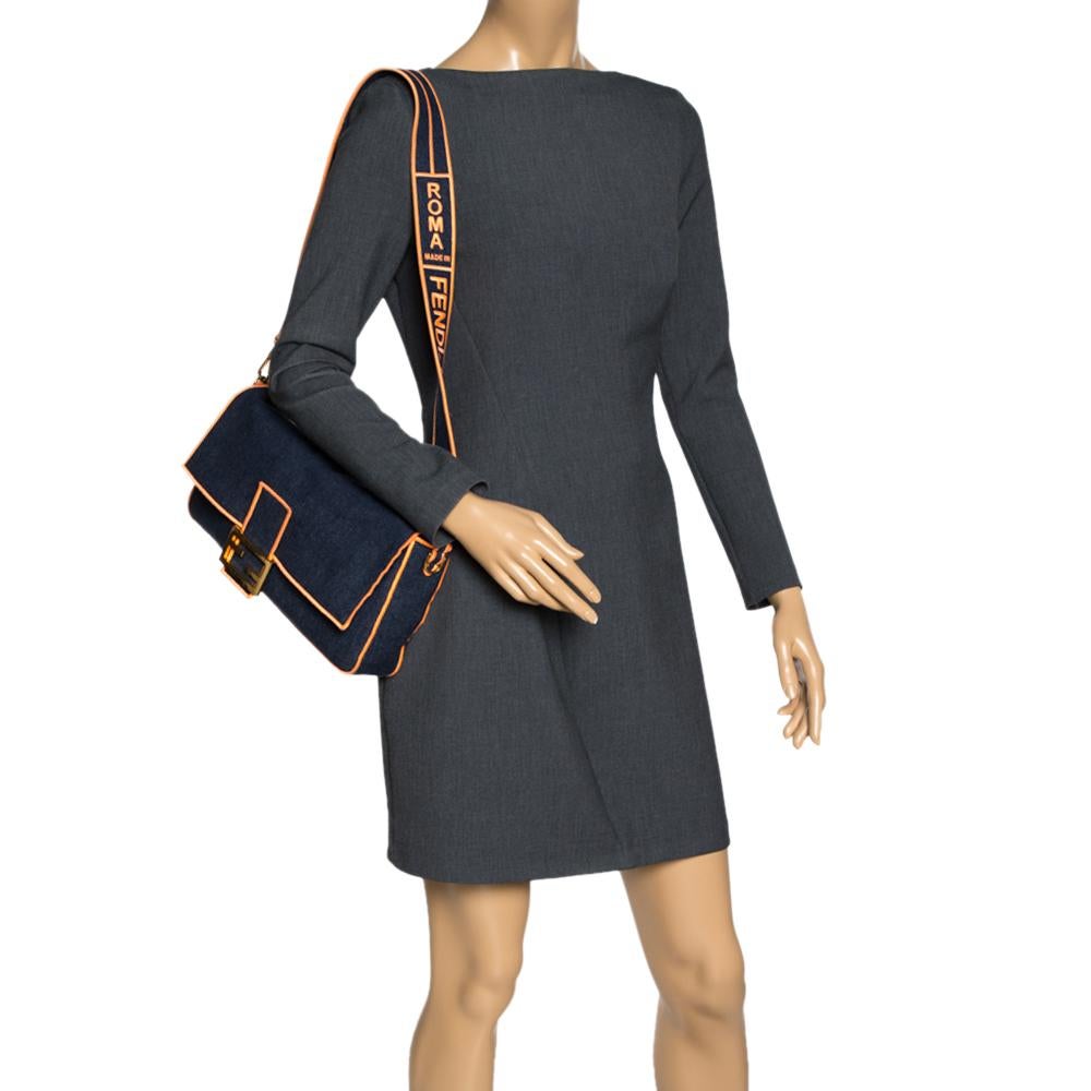 fendi denim baguette