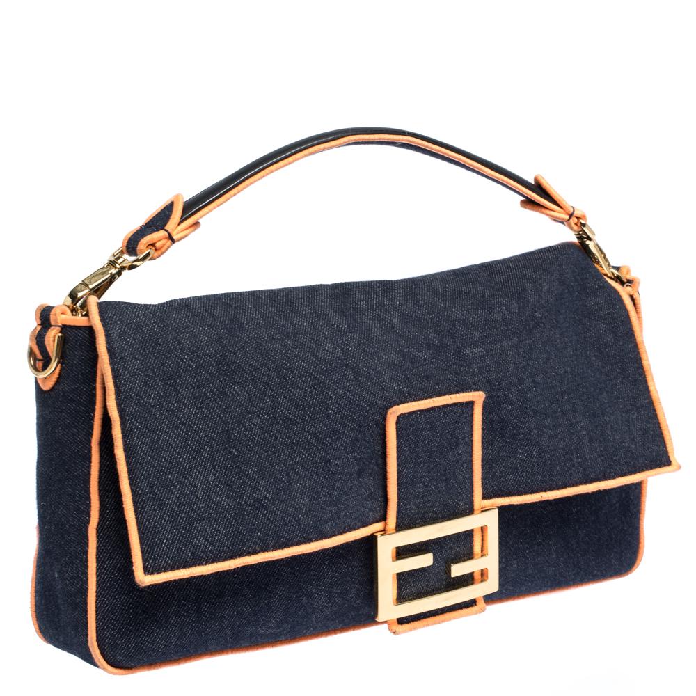 denim fendi baguette