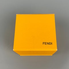 FENDI Blue Orange Metal Cuff Links
