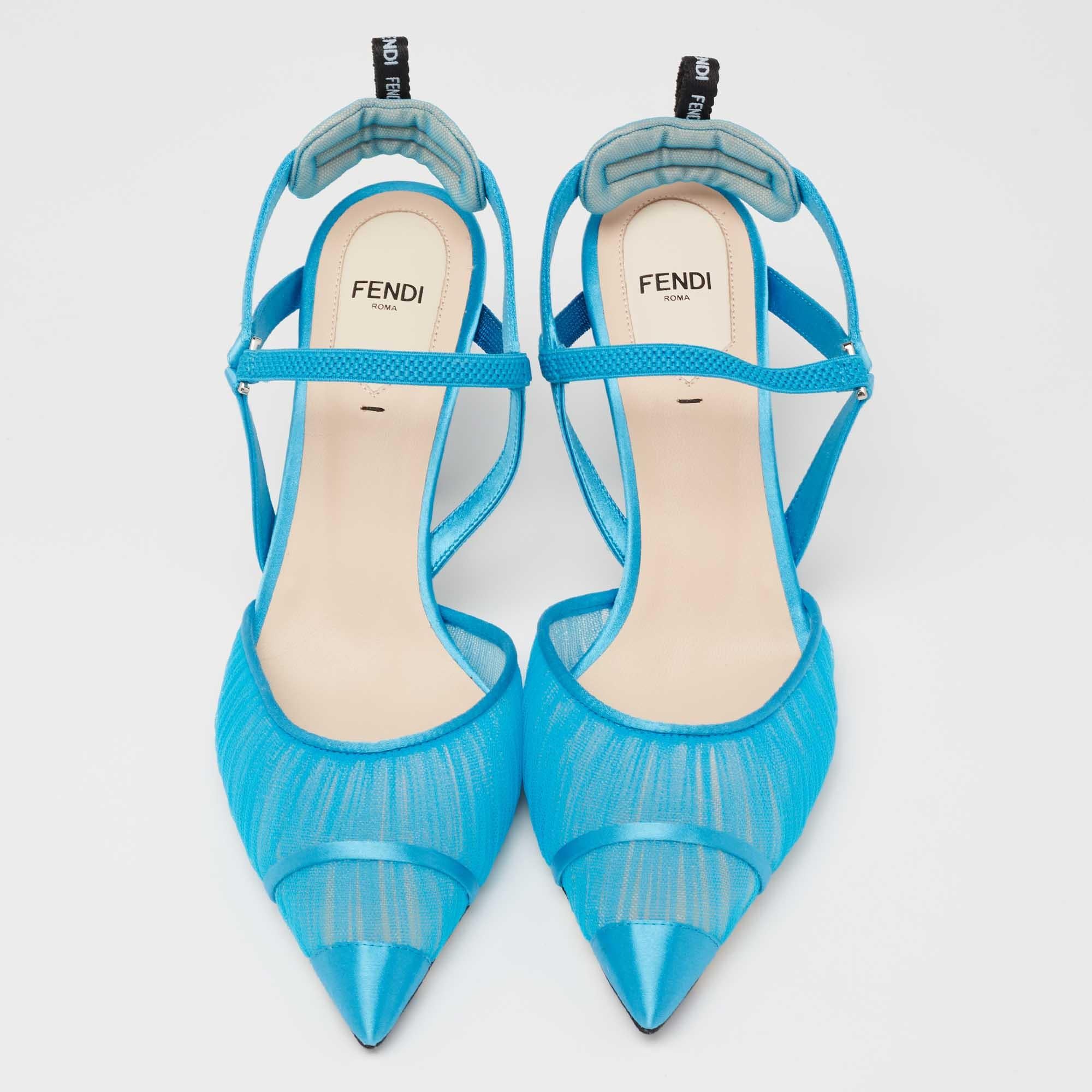 Feminine and luxe, these all-in-ones Colibri pumps by Fendi were first introduced in their SS18 collection, and since then, they are loved by celebrities and influencers worldwide. Crafted from quality materials, the Lite iteration features pointed