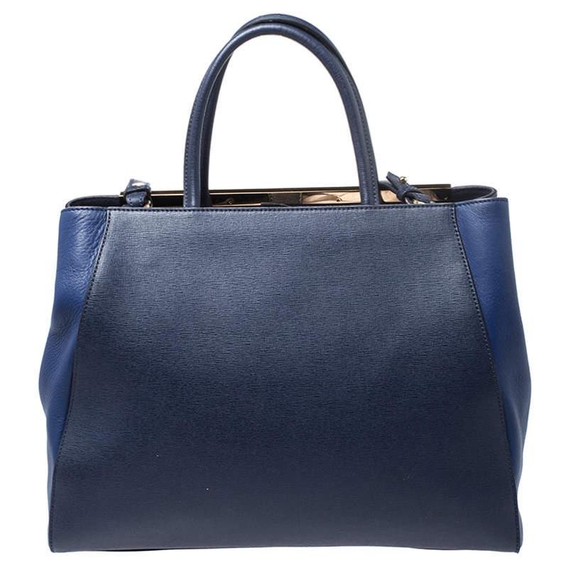 Fendi's 2Jours tote is one of the most iconic designs from the label and it still continues to receive the love of women around the world. Crafted from blue Saffiano leather, the bag features double rolled handles and a detachable shoulder strap. It