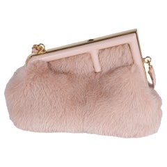 Fendi Blush Mink & Leather Small First Bag