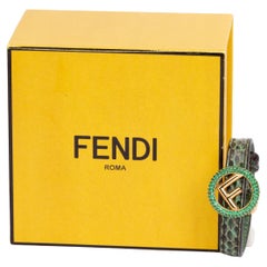Fendi BNIB Snake Pattern Bracelet Green