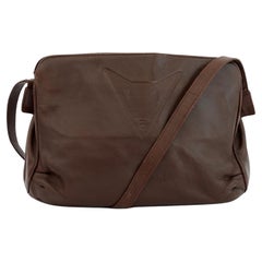 Fendi Borsa a Spalla Marrone Pelle Anni 70