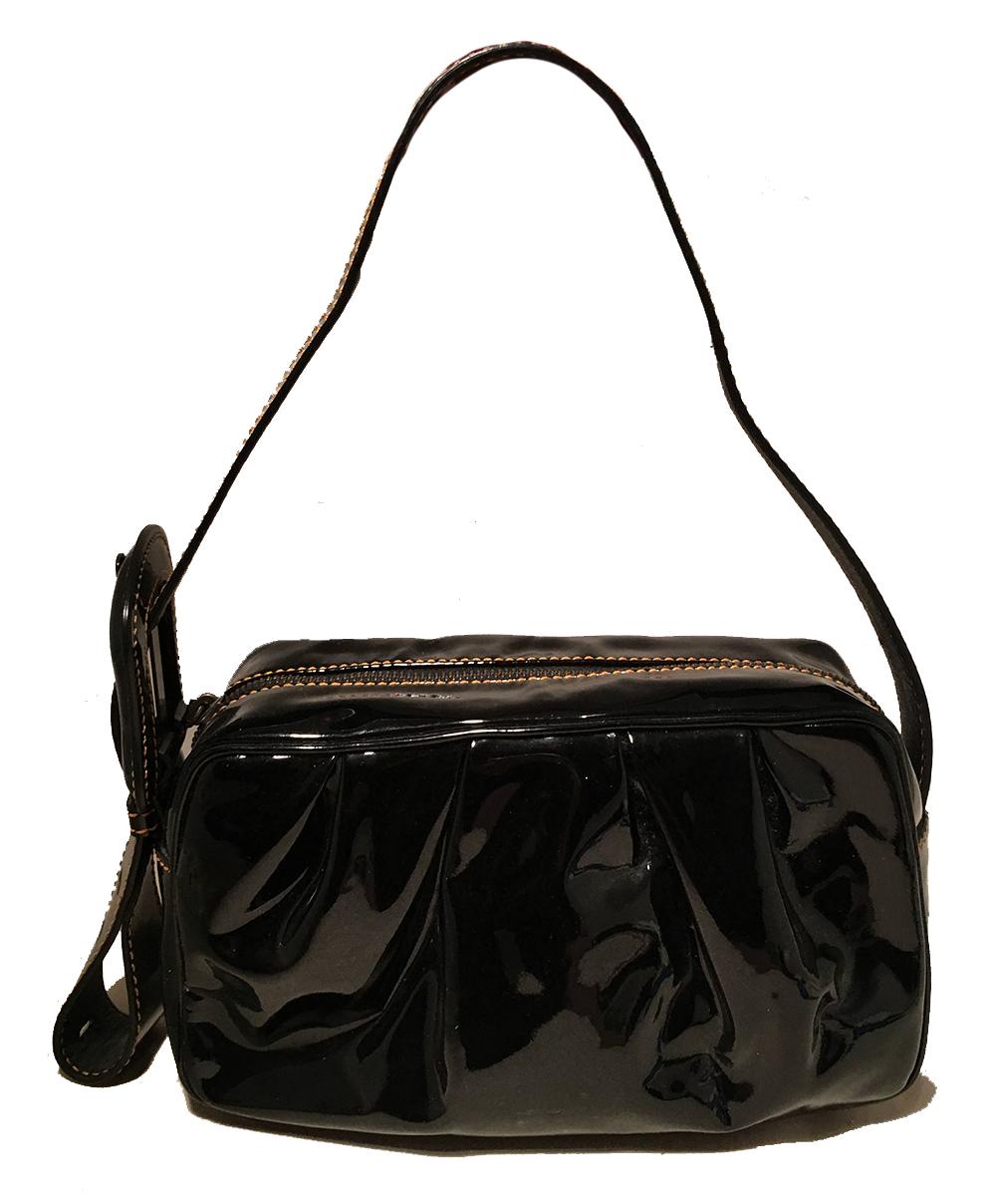 fendi black patent leather bag
