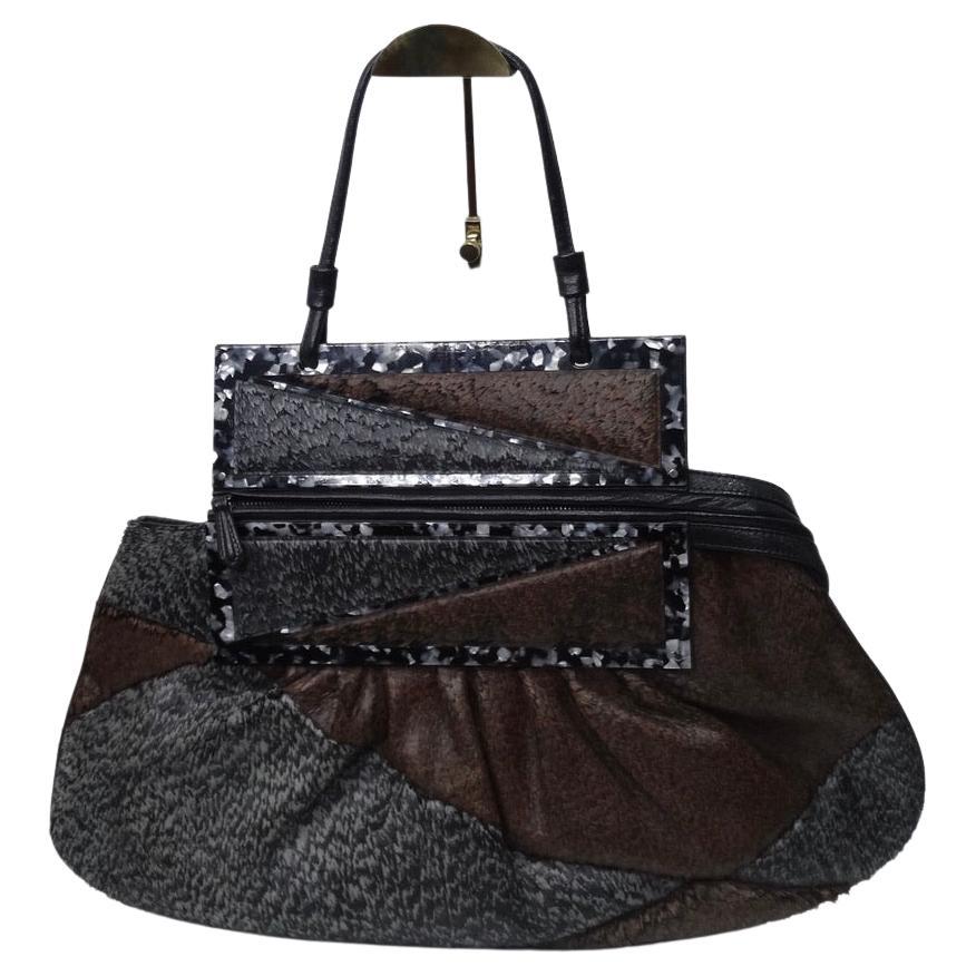 Fendi Borsa Pochette To You Snakeskin Hobo Bag For Sale