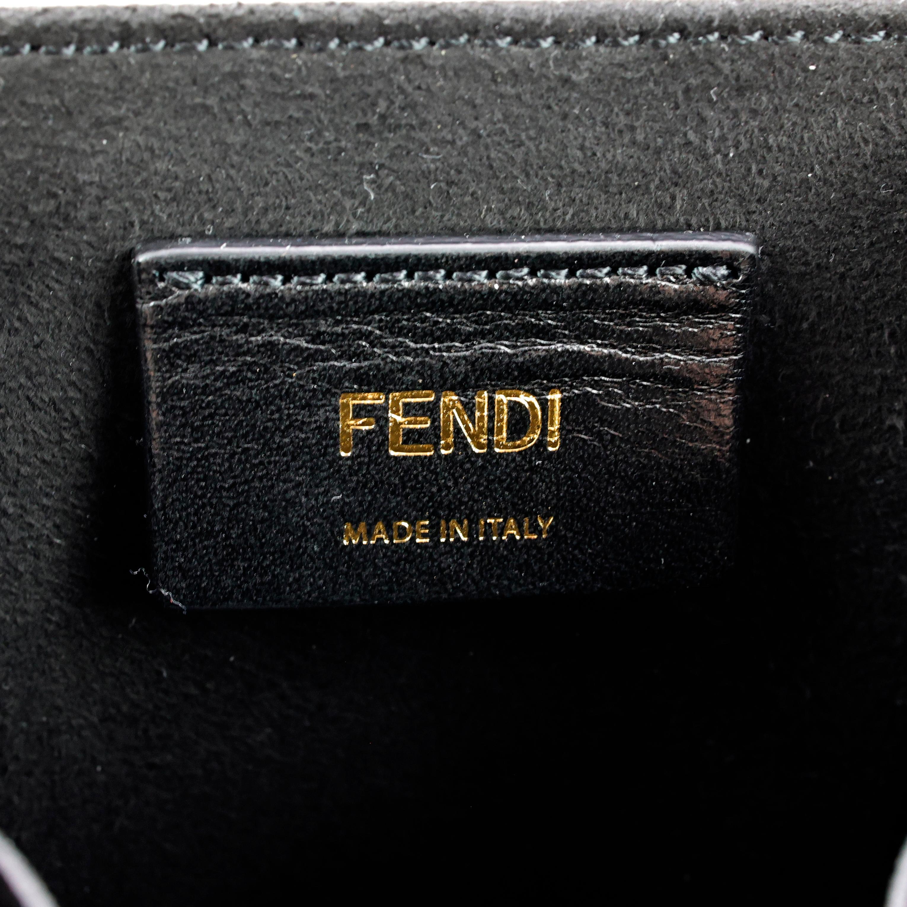 Fendi Box Shape Bag in Leather For Sale 1